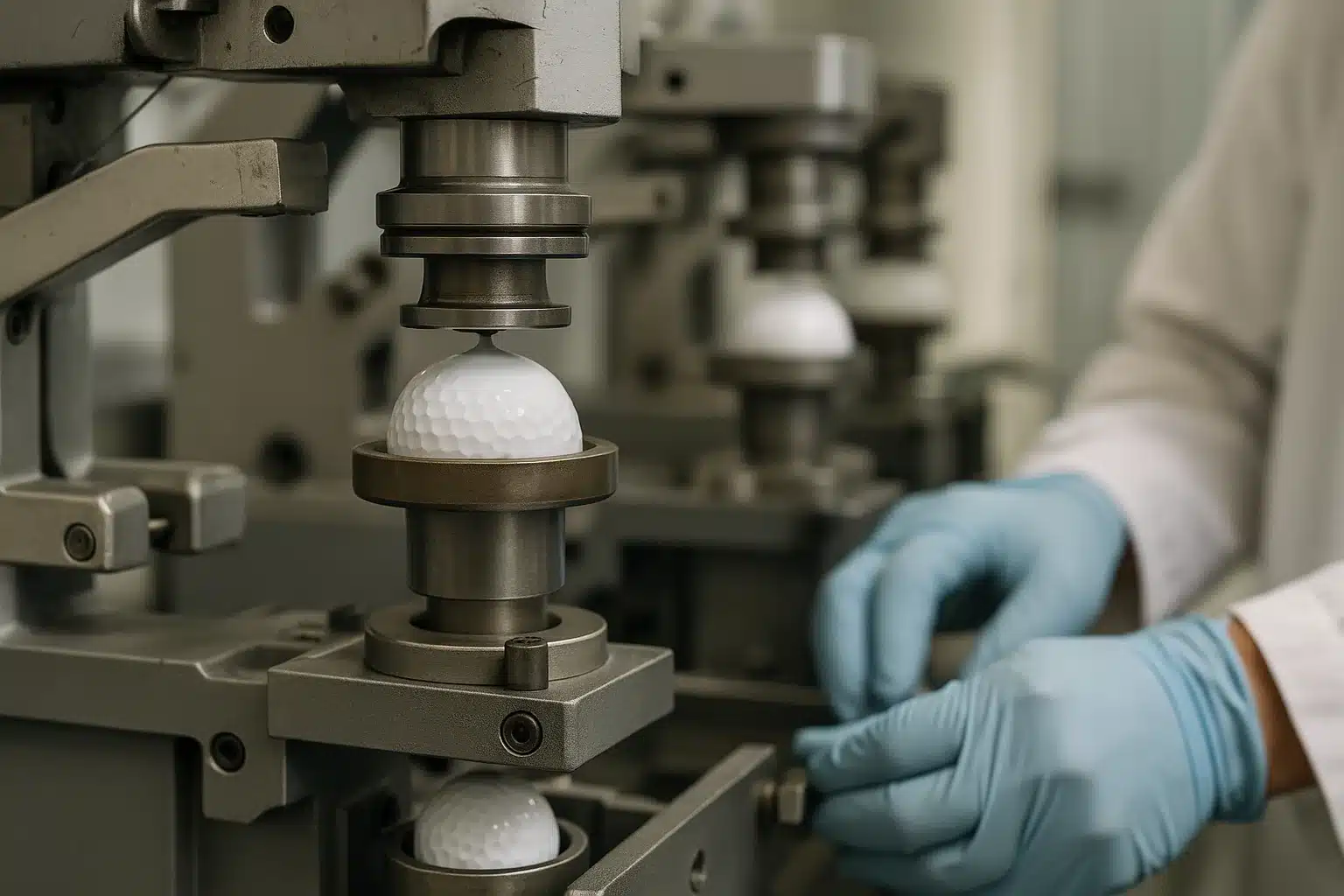 cast urethane golf balls in Taiwan OEM factory with precision molding