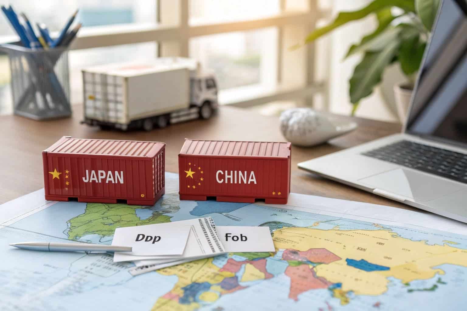 China vs Japan golf ball export logistics with DDP and FOB terms