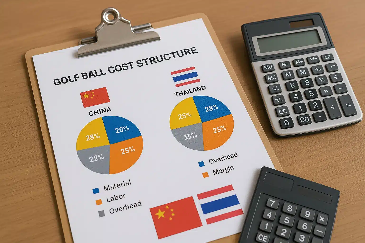 bulk golf balls in warehouse ready for export