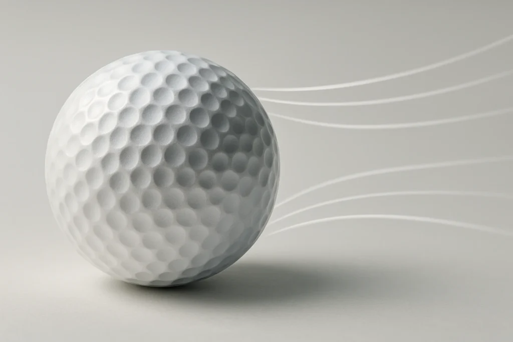 OEM golf ball with dimple aerodynamics lines, manufacturer quality focus for wholesale buyers