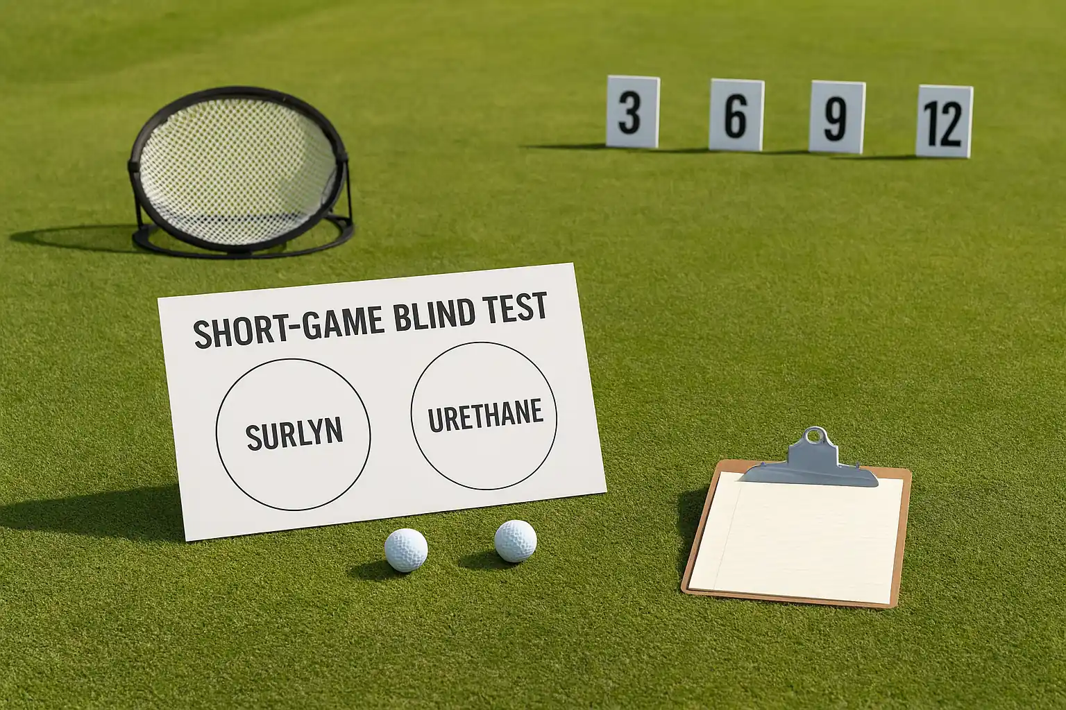 golf ball blind test short game blind test comparing surlyn vs urethane golf balls