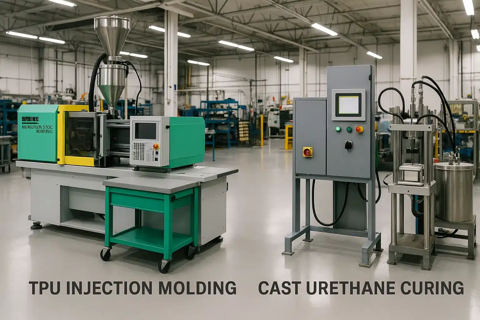 Golf ball cover production machines, TPU molding and urethane curing, OEM manufacturer quality control