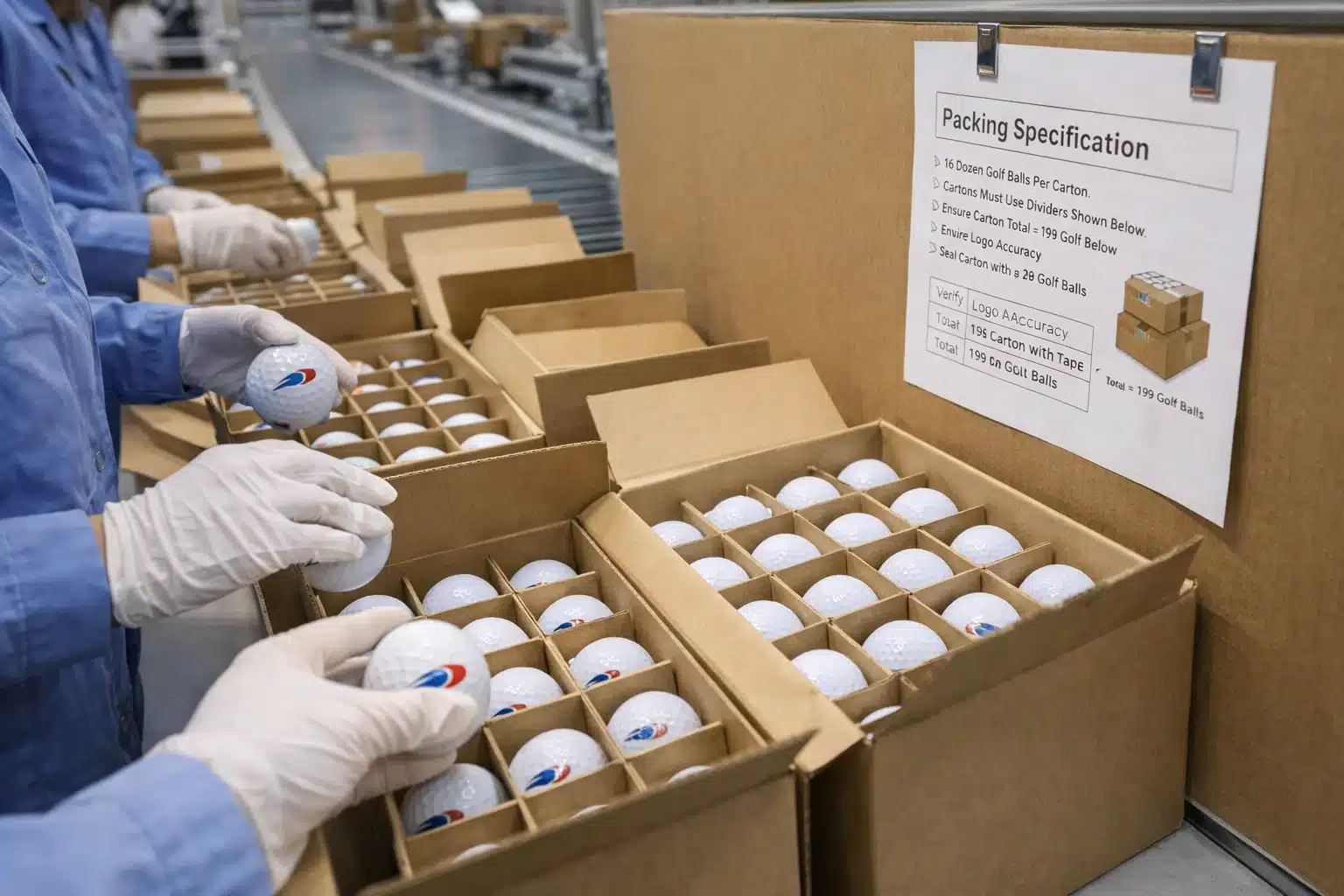 Golf Balls QC OEM Golf balls QC checklist inspection for OEM manufacturer quality control