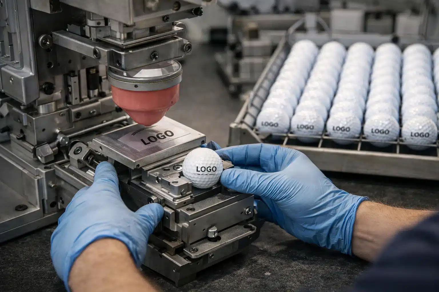 Golf Balls OEM Printing OEM logo printed golf balls on factory machine for wholesale orders