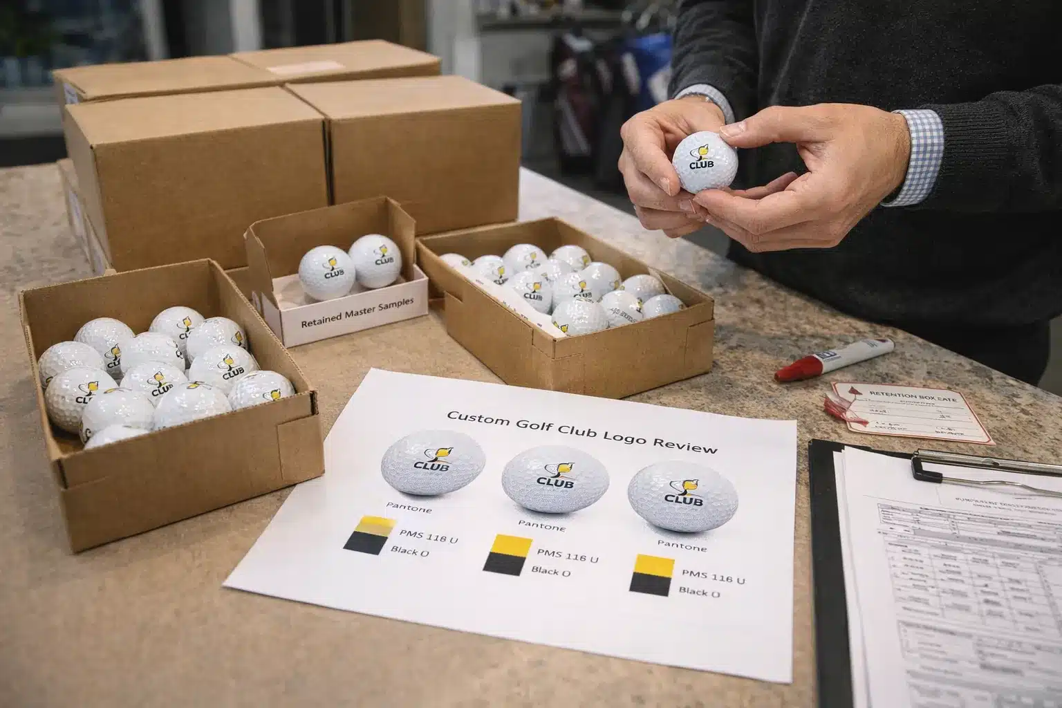 custom golf balls samples custom branded golf balls with sample boxes for logo review and OEM approval