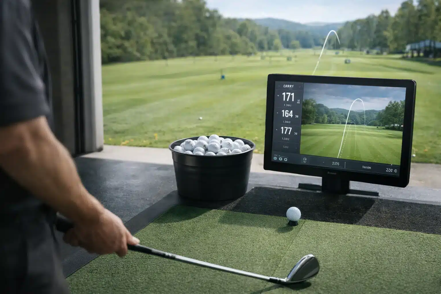 golf balls wholesale training golf balls at launch monitor bay for wholesale golf training evaluation