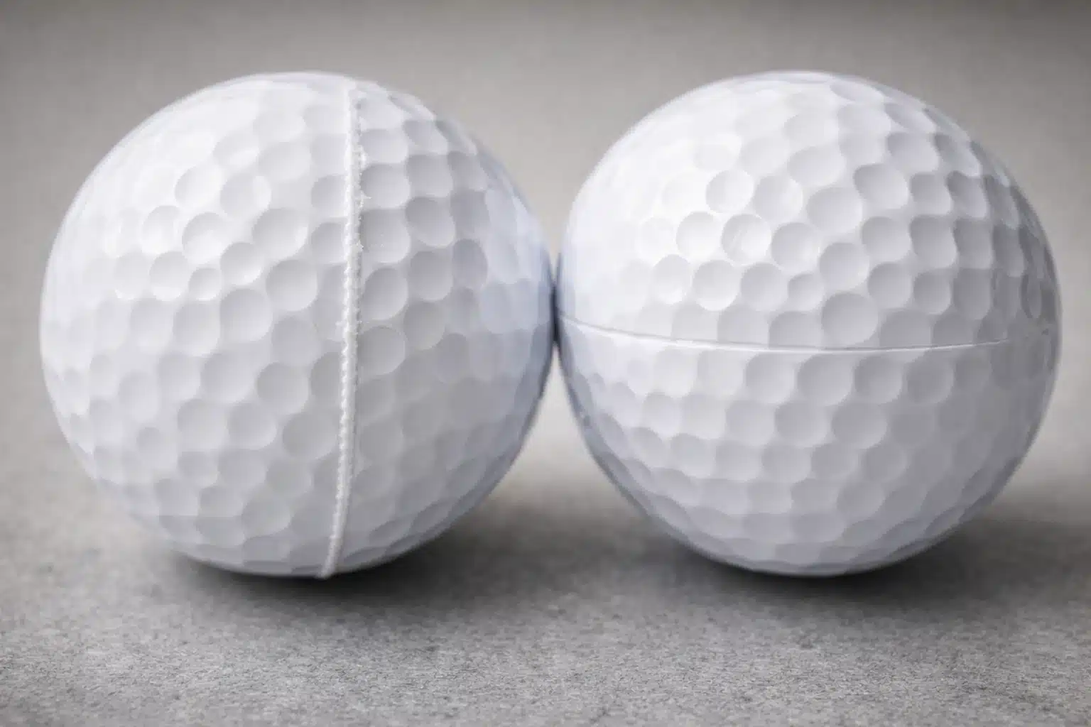 golf balls quality control golf balls with seam comparison on lab surface for manufacturer quality control