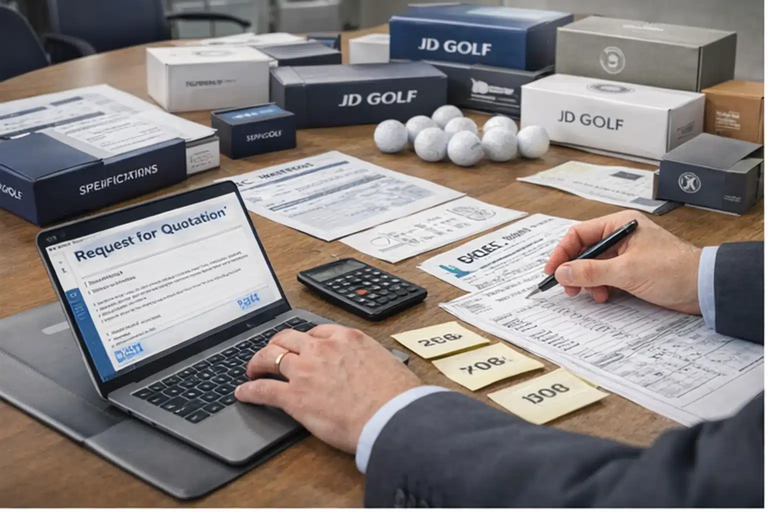 custom golf ball quotation custom golf ball boxes with RFQ documents for wholesale export purchase review