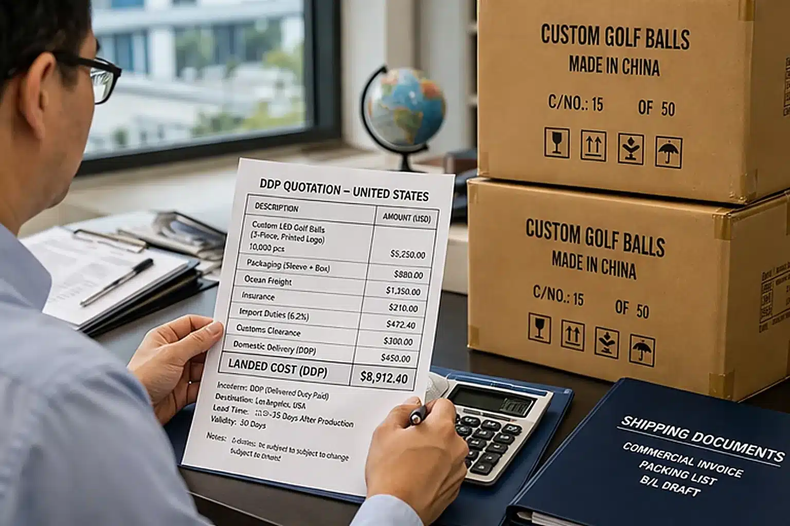 custom golf balls export custom golf balls export quotation with shipping cartons for made in China wholesale orders