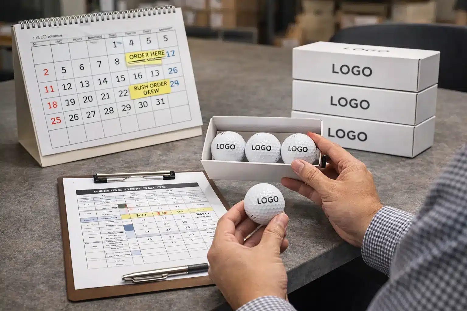 custom golf balls low MOQ custom logo golf ball gift box with order schedule for low MOQ buyers