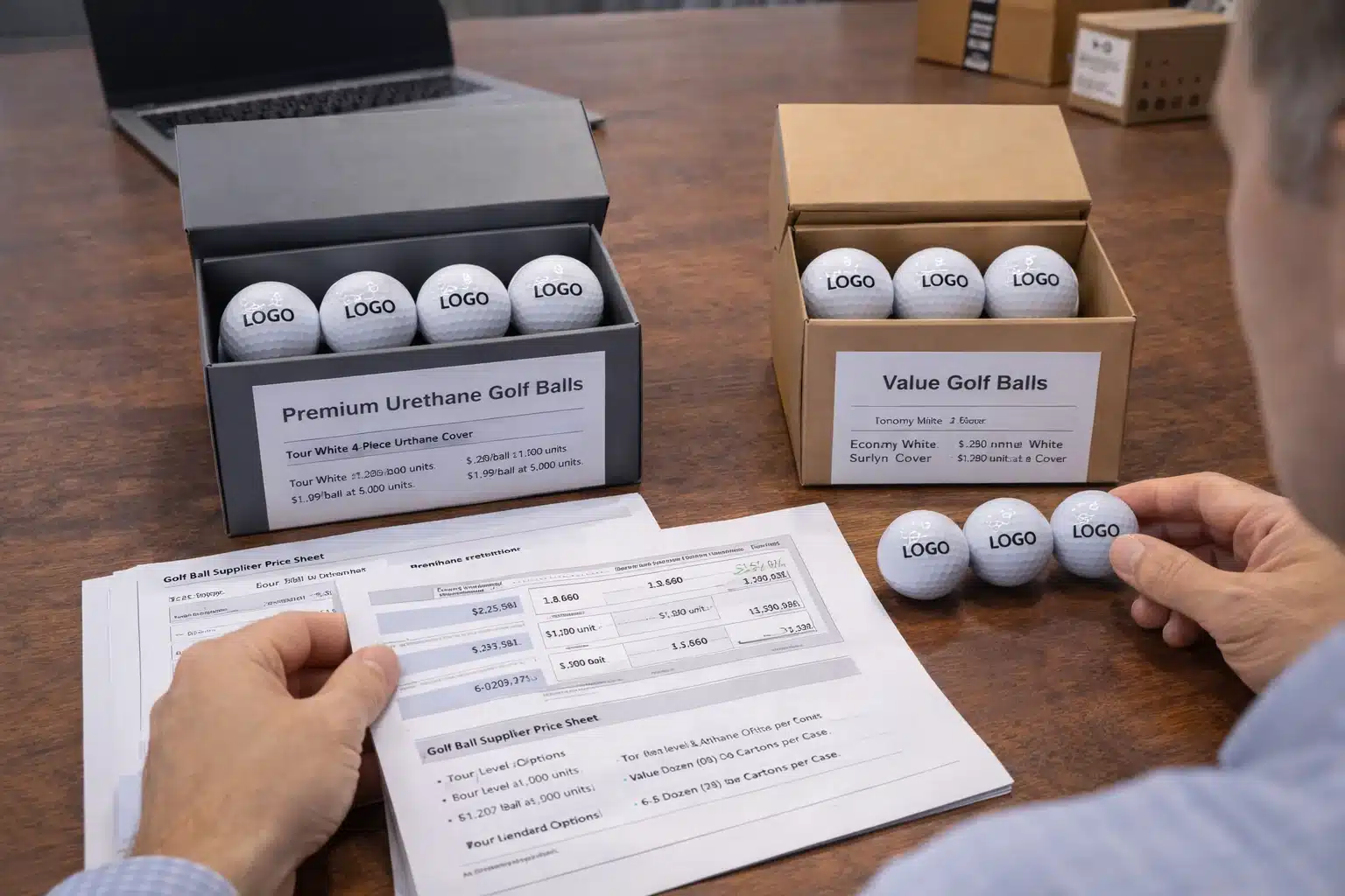 custom golf balls wholesale custom logo golf balls with premium and value boxes for wholesale pricing