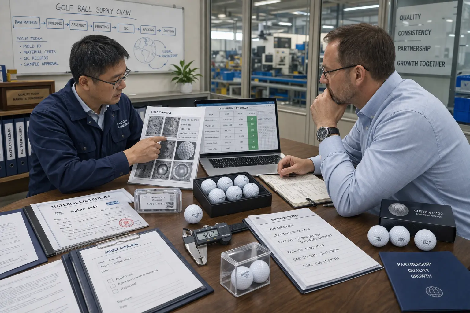 golf balls OEM review custom golf balls reviewed with QC summary and certificates for OEM export