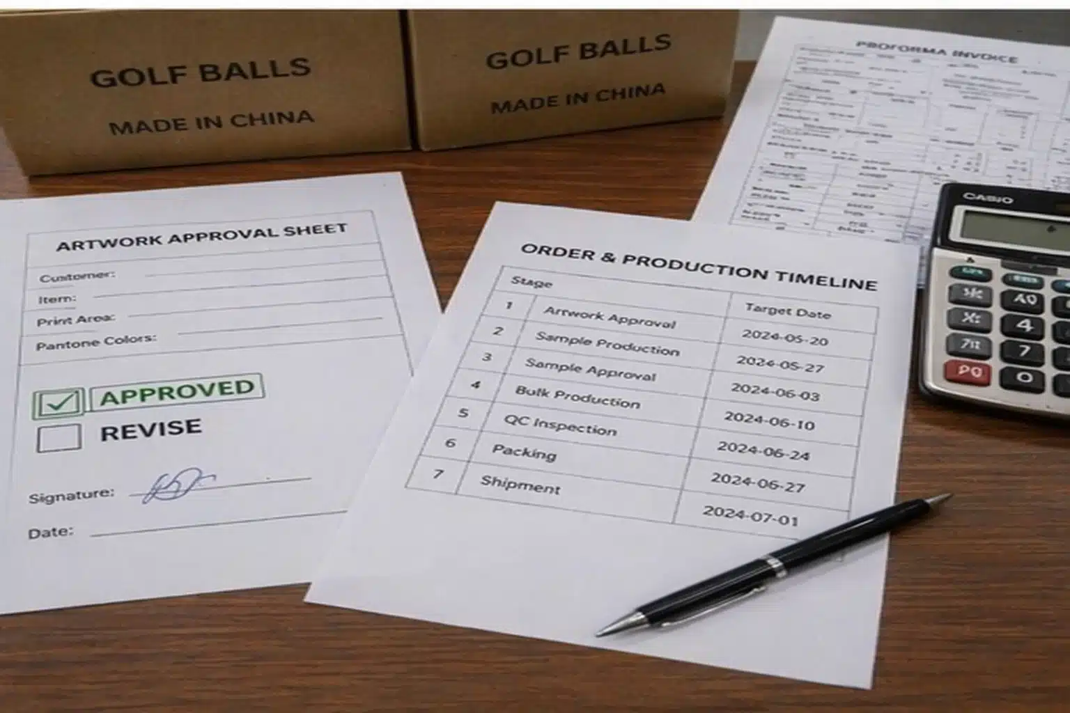 golf balls export timeline golf ball approval documents and timeline for export made in China orders