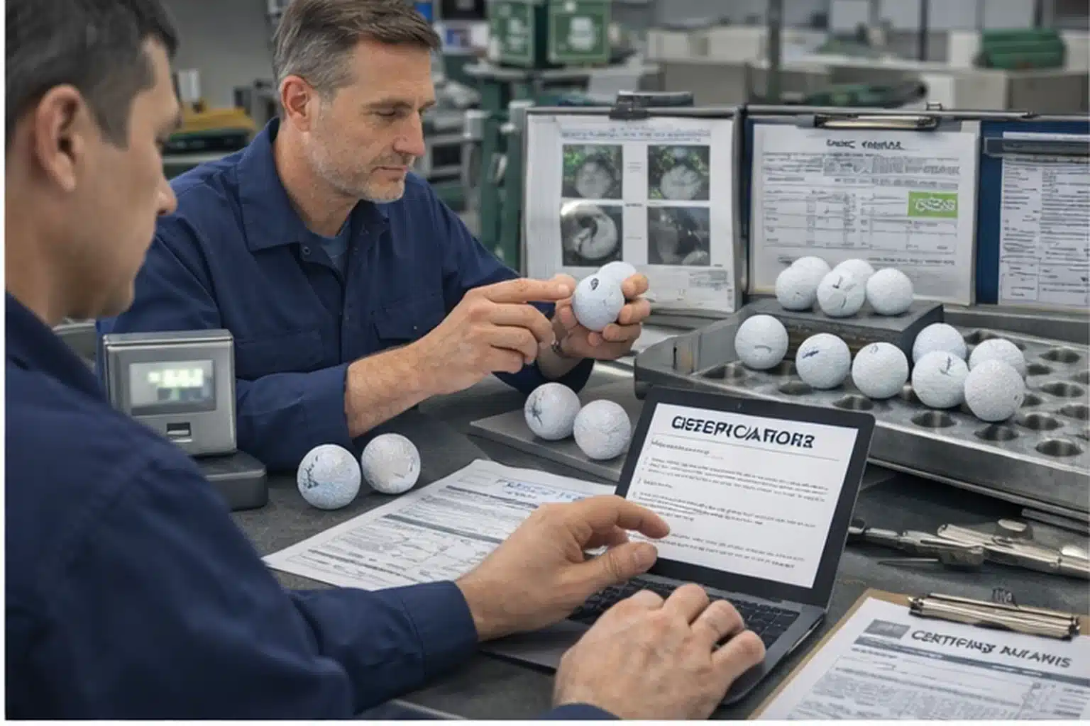 golf balls quality control golf balls at manufacturer inspection station with quality control records for export