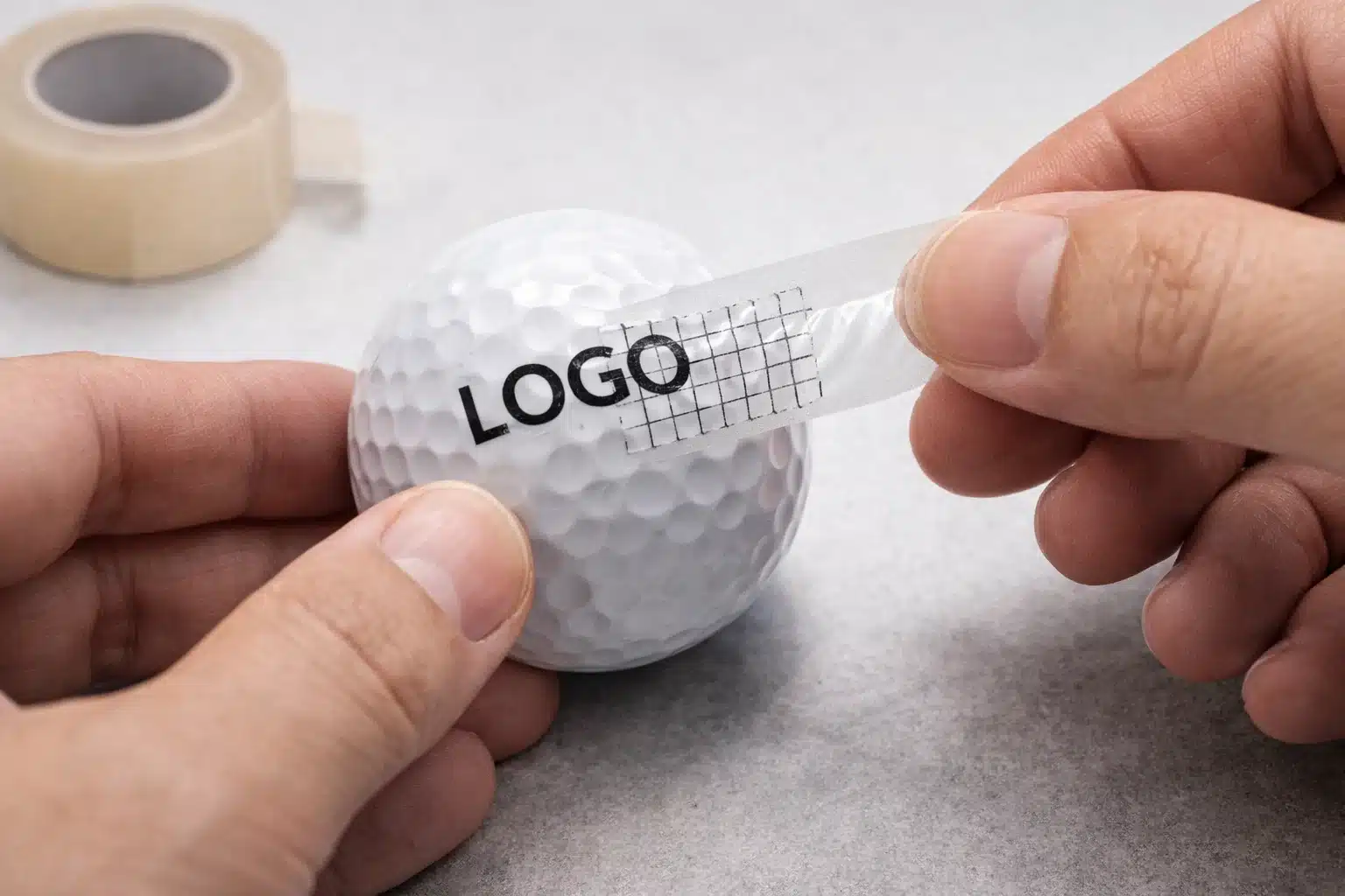 printed golf ball OEM printed golf ball logo transfer test for OEM quality control