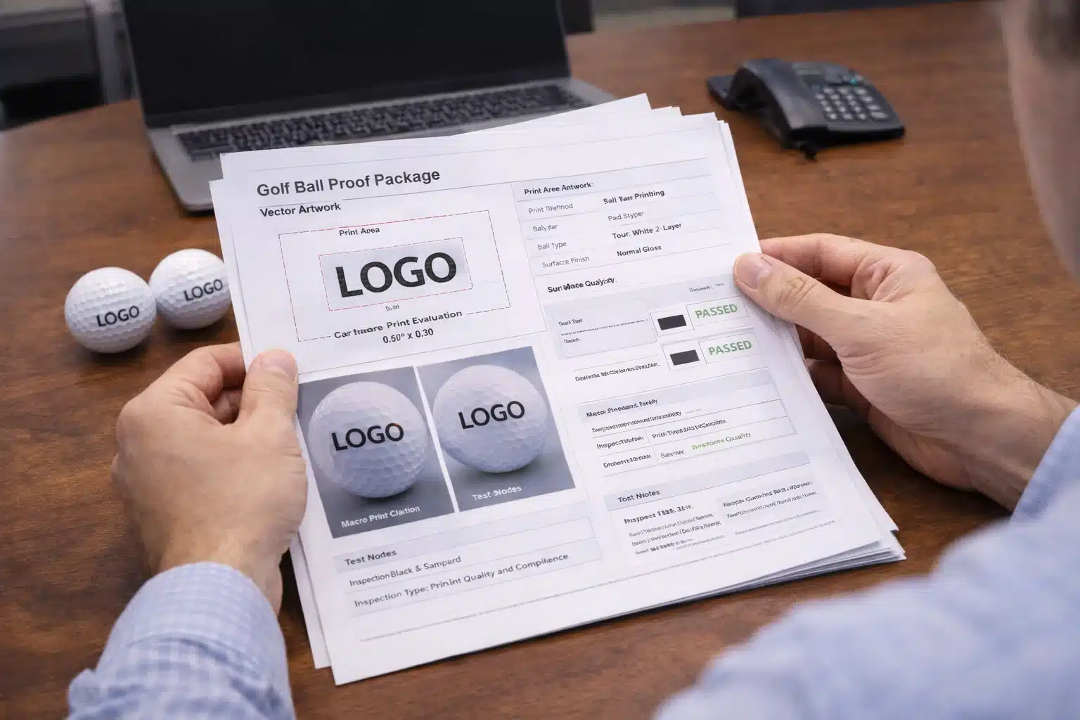 custom golf ball proof printed logo golf ball proof package with artwork approval for custom OEM orders