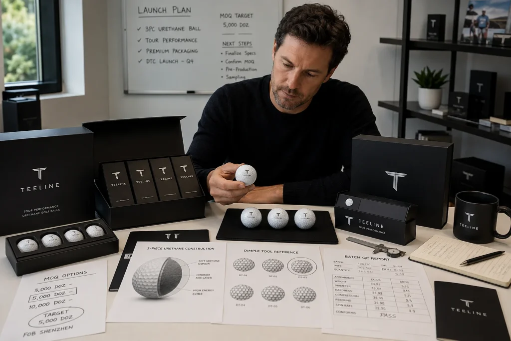 branded golf balls launch review with OEM packaging for B2B buyers