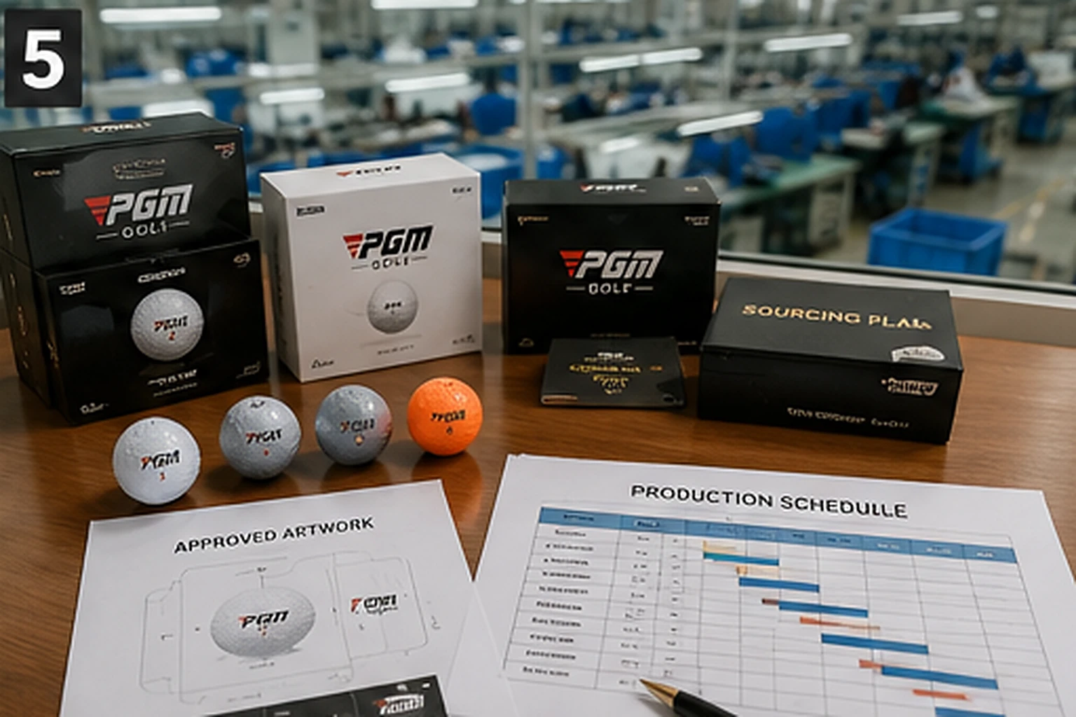 Branded Golf Balls OEM branded golf balls with packaging proofs in OEM factory schedule