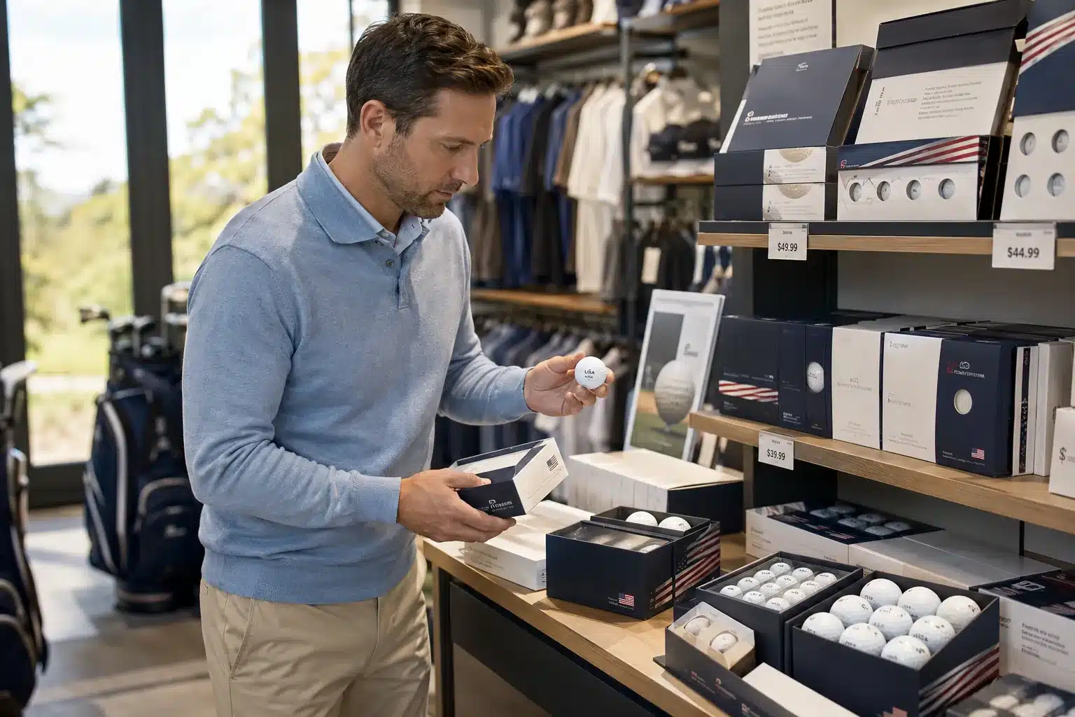 branded golf balls wholesale branded golf balls on retail shelf for wholesale B2B buyers