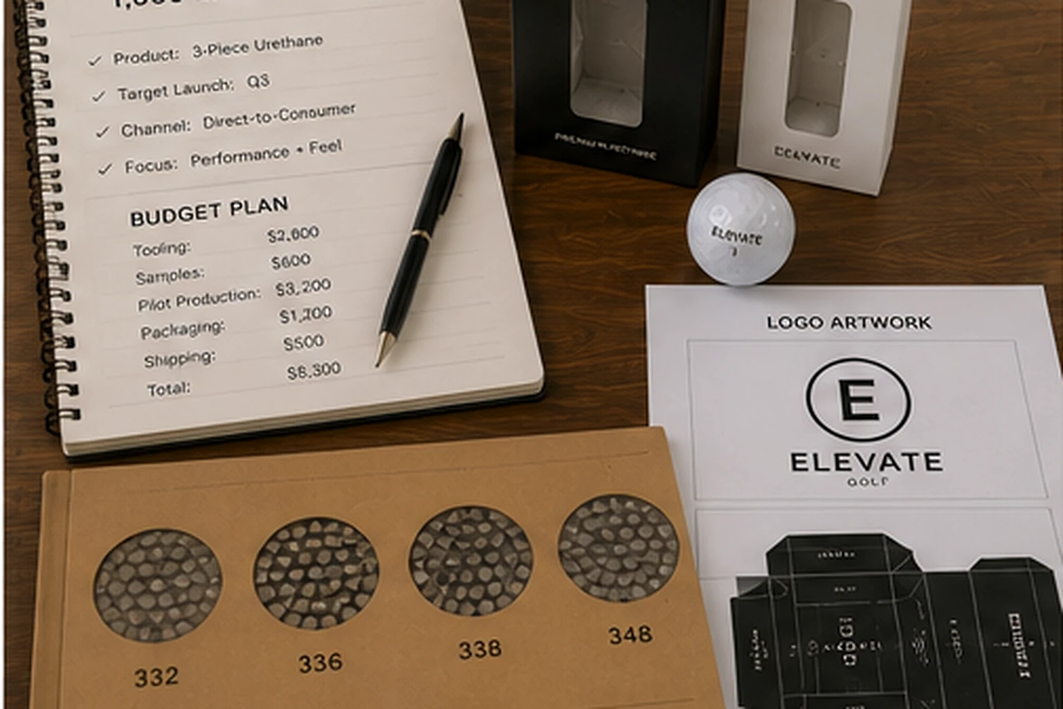 Custom Golf Balls OEM custom golf balls with logo artwork and packaging budget for OEM launch