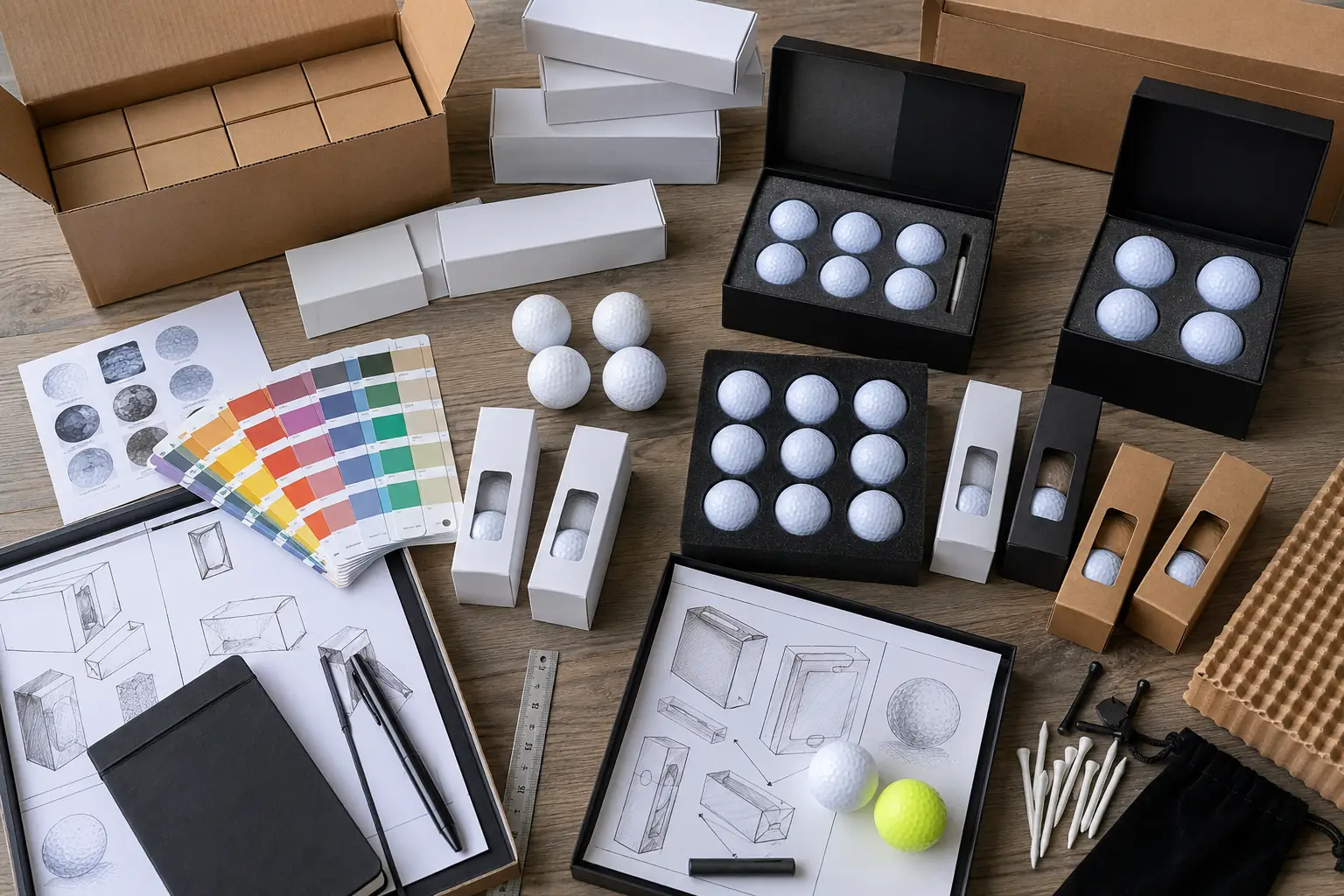 custom golf ball packaging custom golf balls with packaging design samples for branded gift set