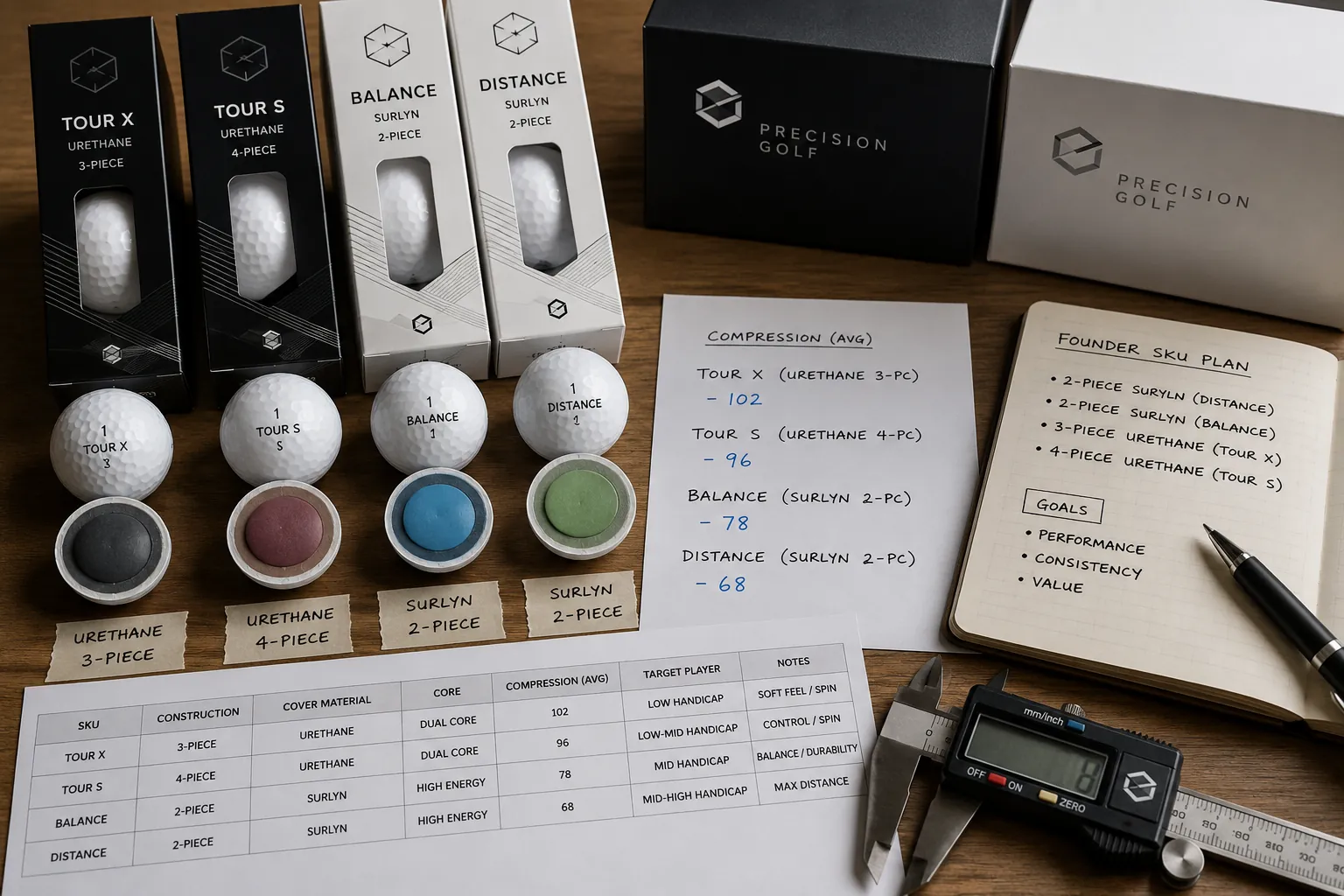 Custom OEM Golf Balls custom OEM golf balls with SKU packaging for quality control