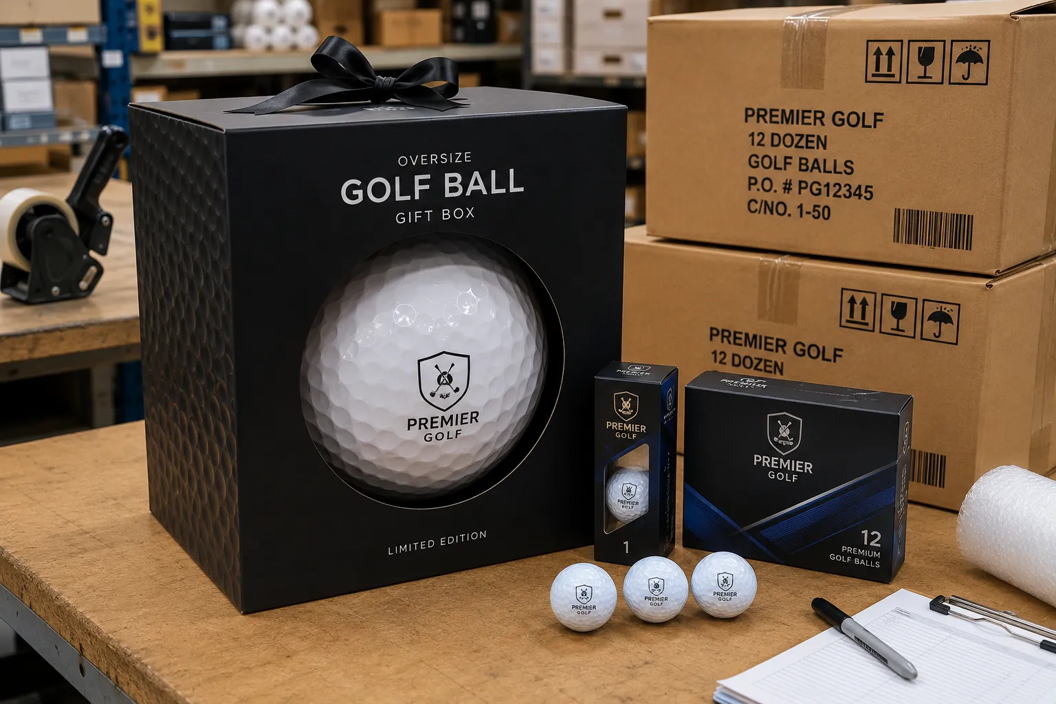 Branded Golf Ball Gift Box branded golf ball gift box with export cartons for wholesale buyers