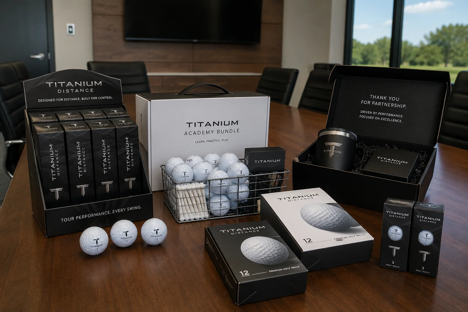 Branded Golf Ball Gift Set branded golf ball gift sets in showroom for corporate gifts and wholesale buyers