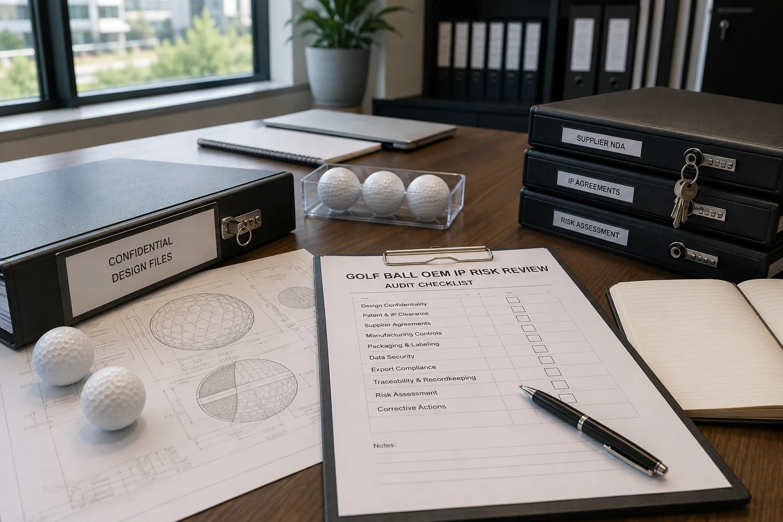 OEM Golf Balls Review OEM golf balls with confidential design files for supplier quality control audit
