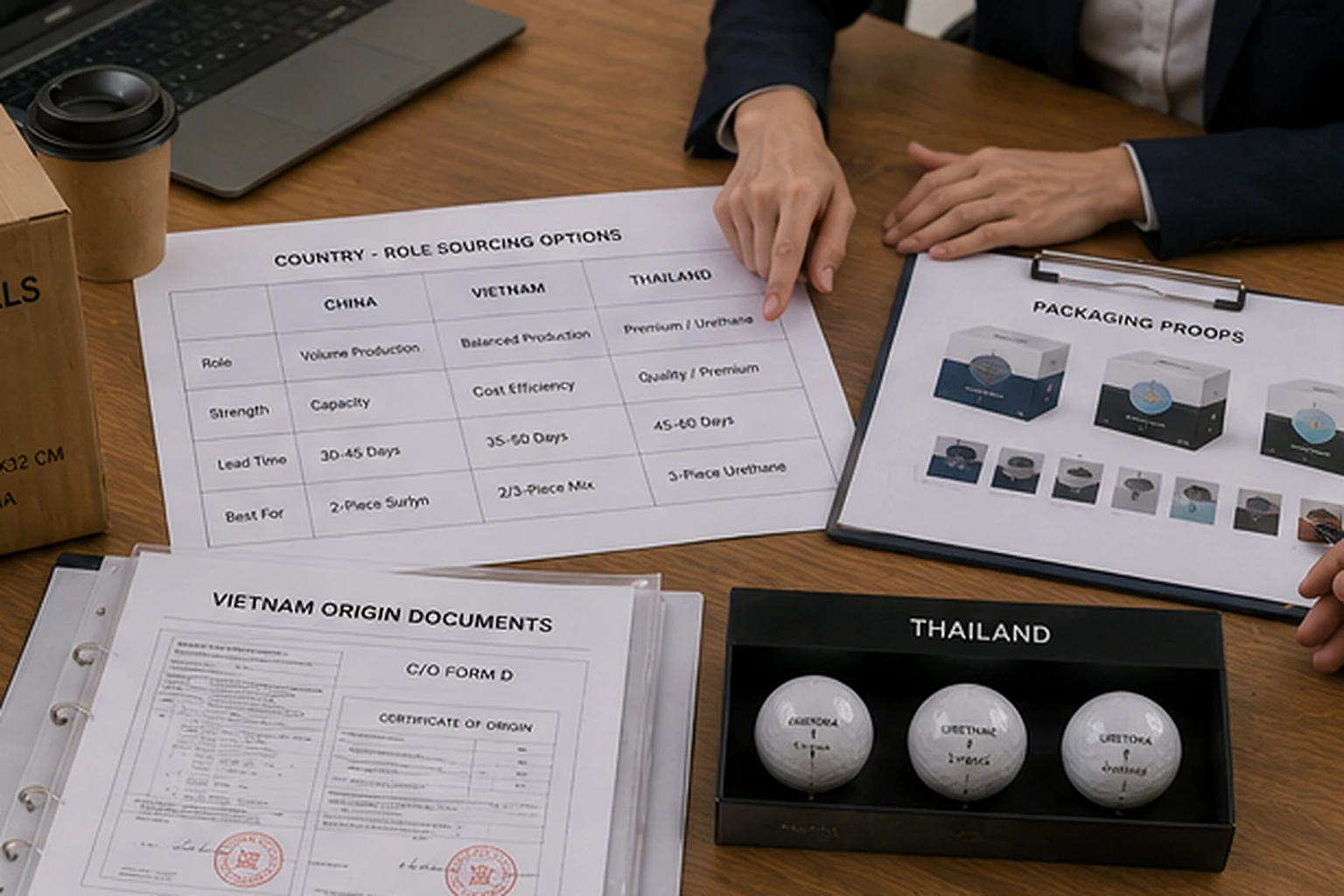 OEM Golf Balls Sourcing OEM golf balls country sourcing with packaging proofs and export documents