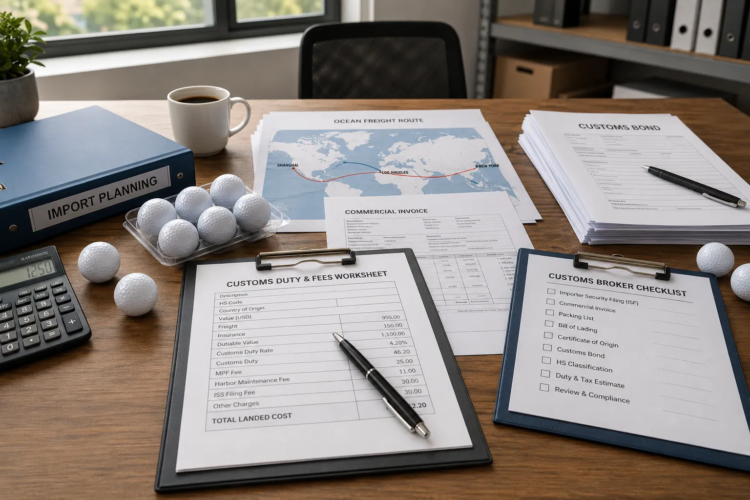 Golf Balls Export Planning golf balls with customs documents for export wholesale planning
