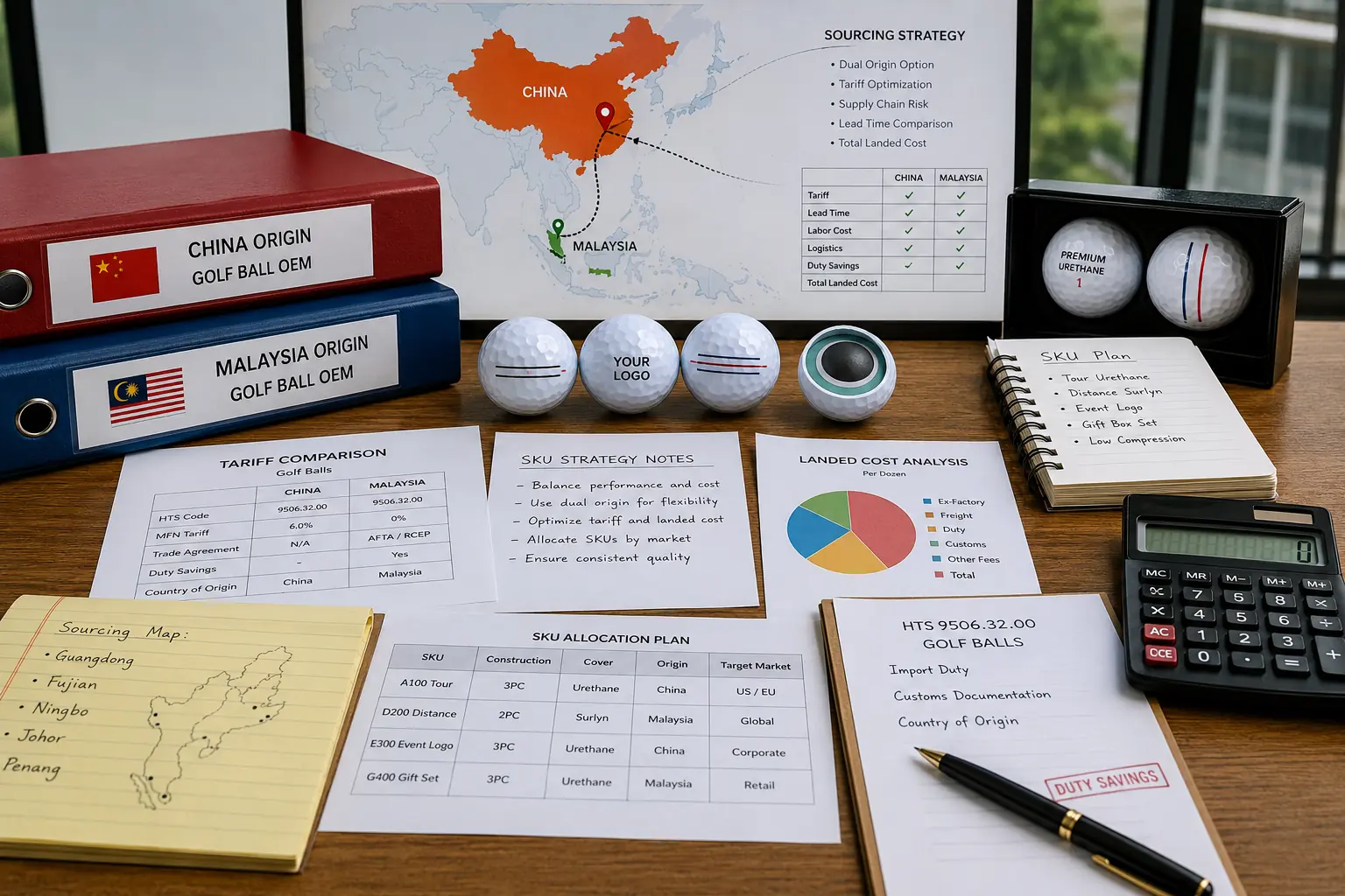 OEM Golf Balls Export OEM golf balls with dual-origin sourcing strategy for export buyers