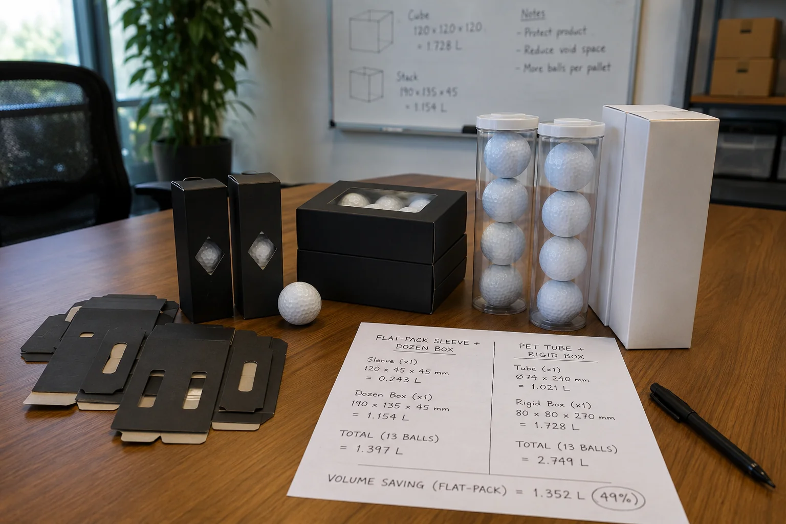 Golf Balls Export Packaging golf balls flat packaging comparison for export wholesale golf packaging