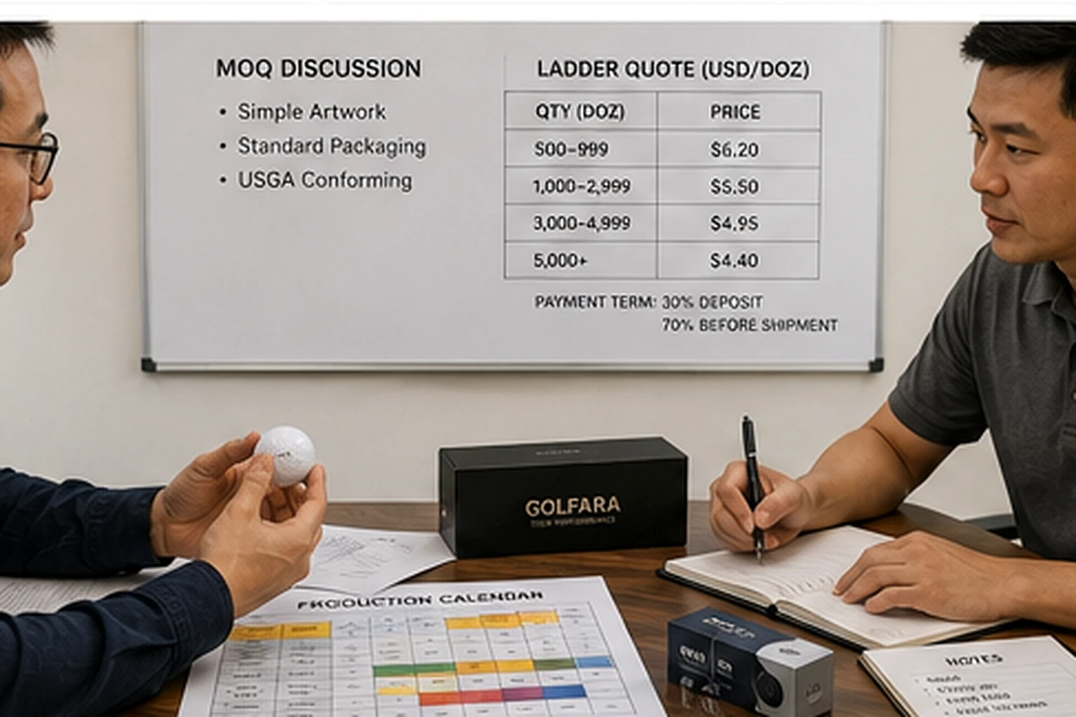 OEM Golf Balls MOQ OEM golf balls low MOQ discussion with wholesale pricing and packaging samples