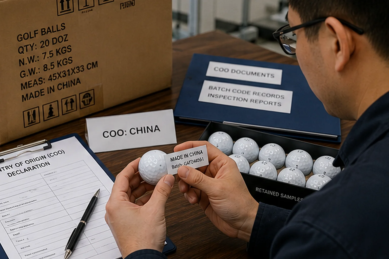 OEM Golf Balls Export OEM golf balls with made in China label and COO export documents
