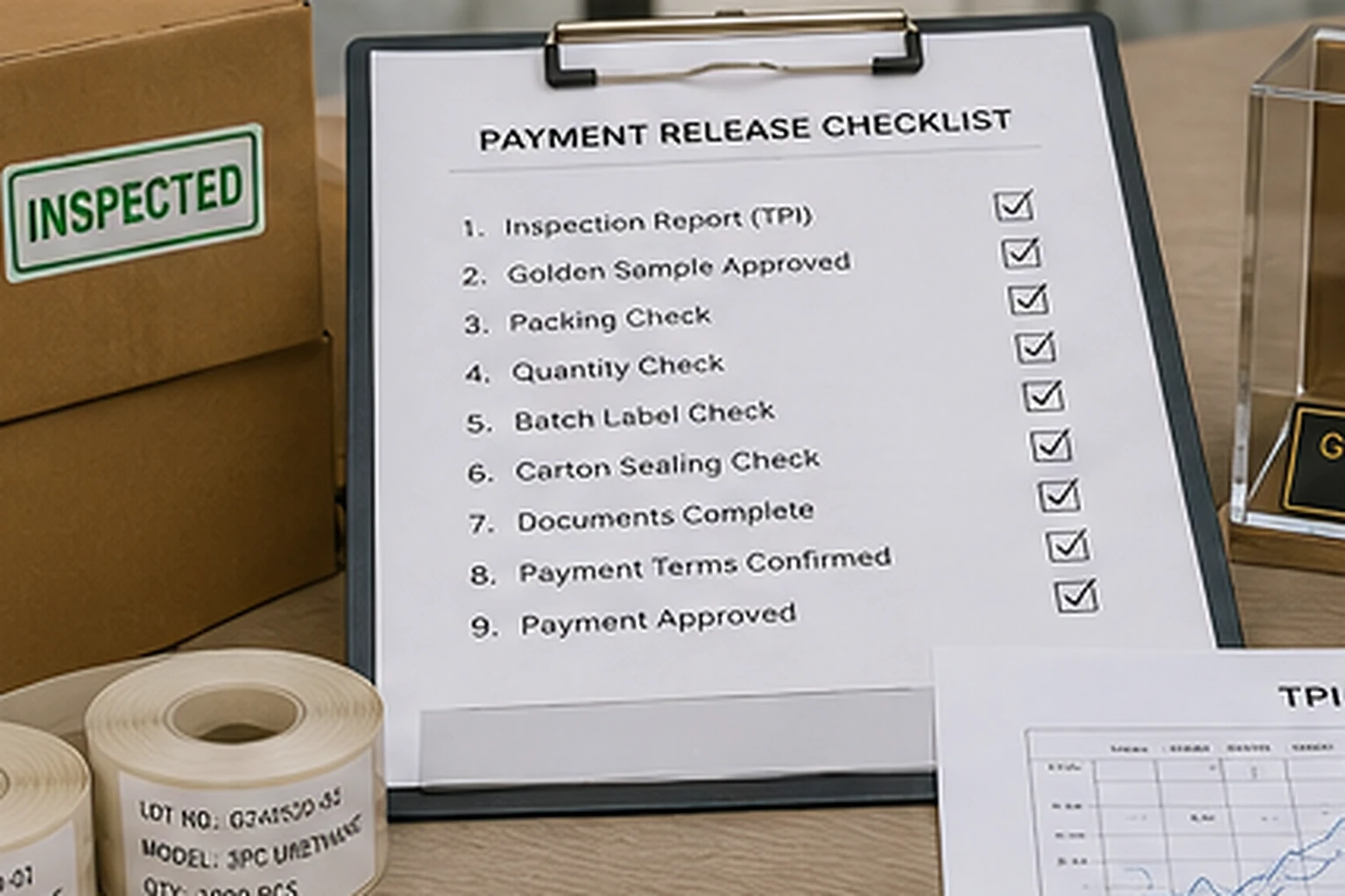 Golf Balls Quality Control golf balls payment checklist with inspected carton for export quality control