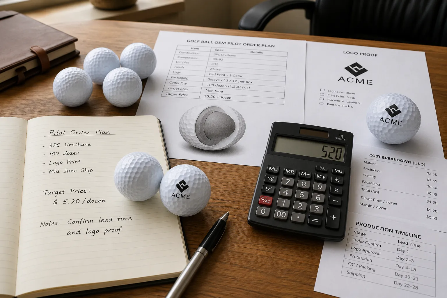 Custom OEM Golf Balls custom OEM golf balls with logo proof for low MOQ pilot order