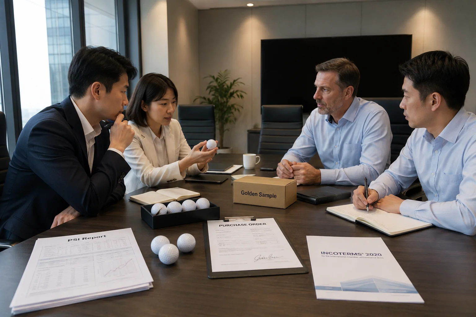 OEM Golf Balls Order OEM golf balls for B2B buyers in purchase order meeting
