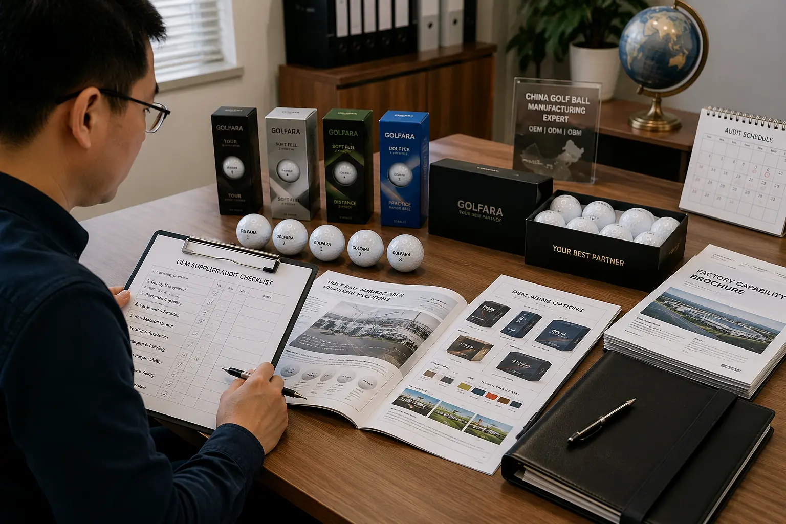 OEM Golf Balls Audit OEM golf balls supplier audit with factory capability brochures