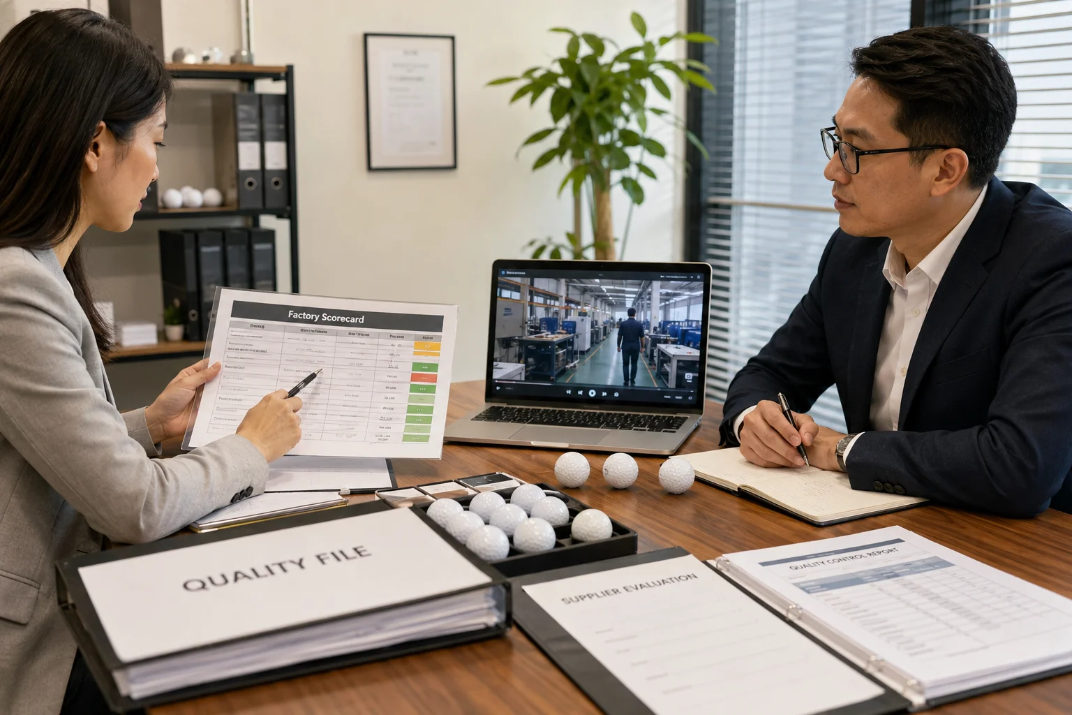 OEM Golf Balls Audit OEM golf balls reviewed in supplier audit with factory quality control files