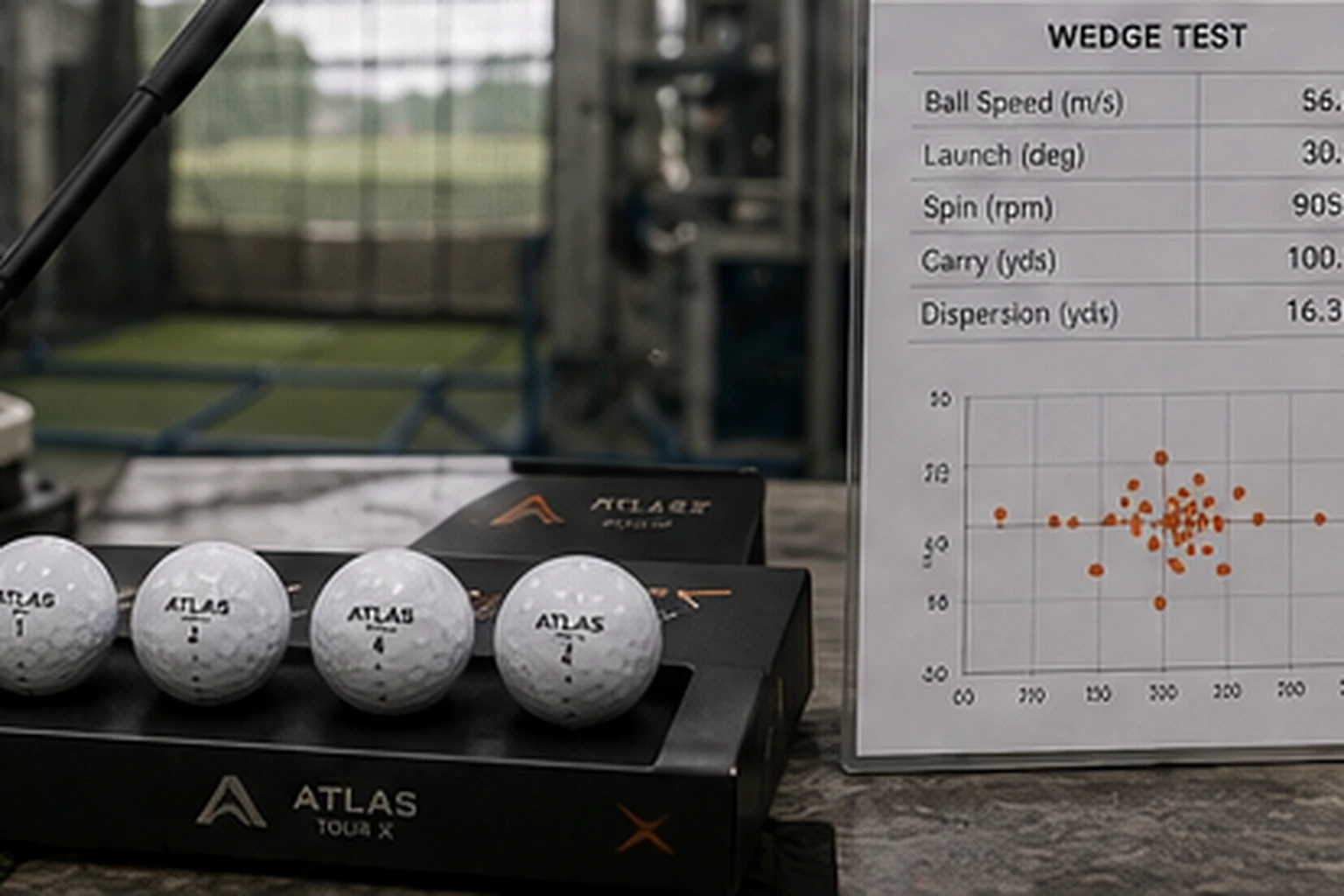 OEM Golf Balls Testing OEM golf balls wedge test with quality control data for tour performance