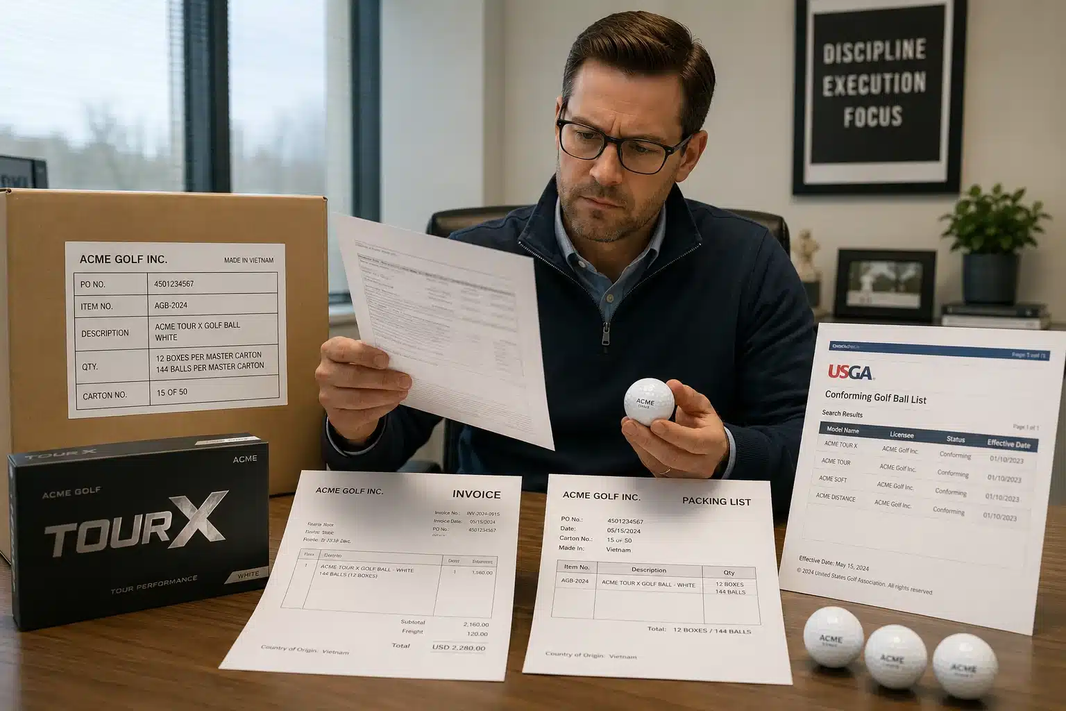 OEM golf balls compliance OEM golf balls with compliance documents for export quality control