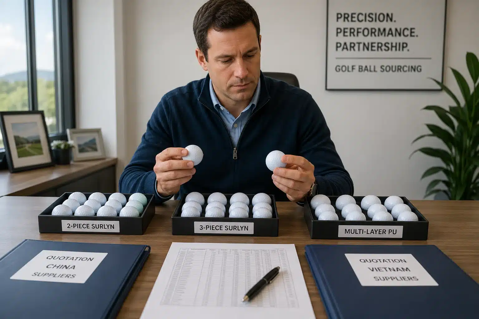 OEM golf balls sourcing OEM golf balls compared in sourcing office for quality control supplier quotations