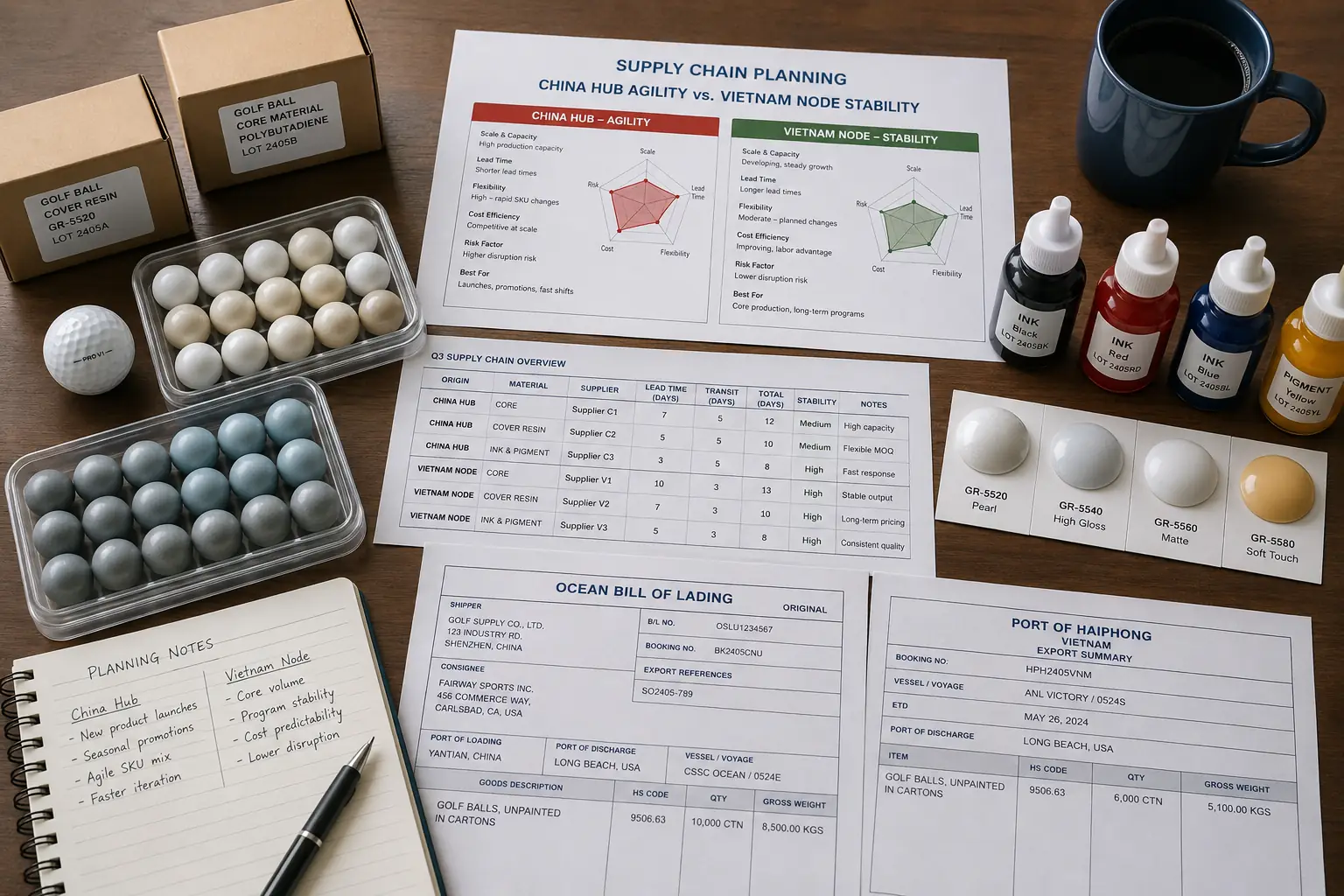 OEM golf balls export OEM golf balls with supply chain planning documents for export sourcing