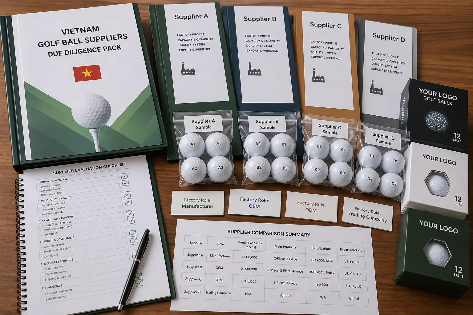 OEM golf balls sourcing OEM golf balls with Vietnam supplier samples for manufacturer quality control sourcing