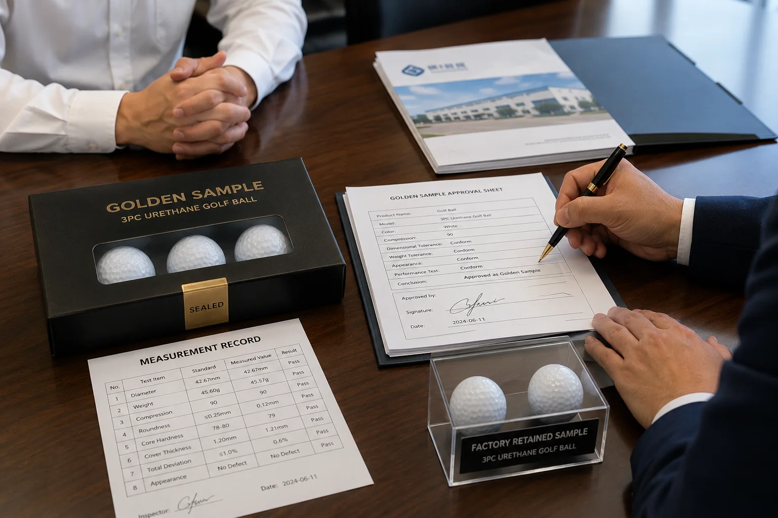 OEM Urethane Golf Balls OEM urethane golf balls with golden sample approval for quality control