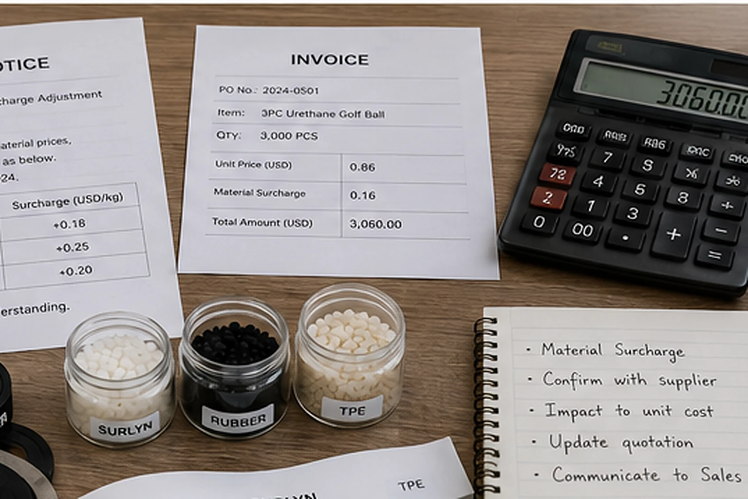 OEM Urethane Golf Balls OEM urethane golf balls invoice with raw materials for wholesale cost review
