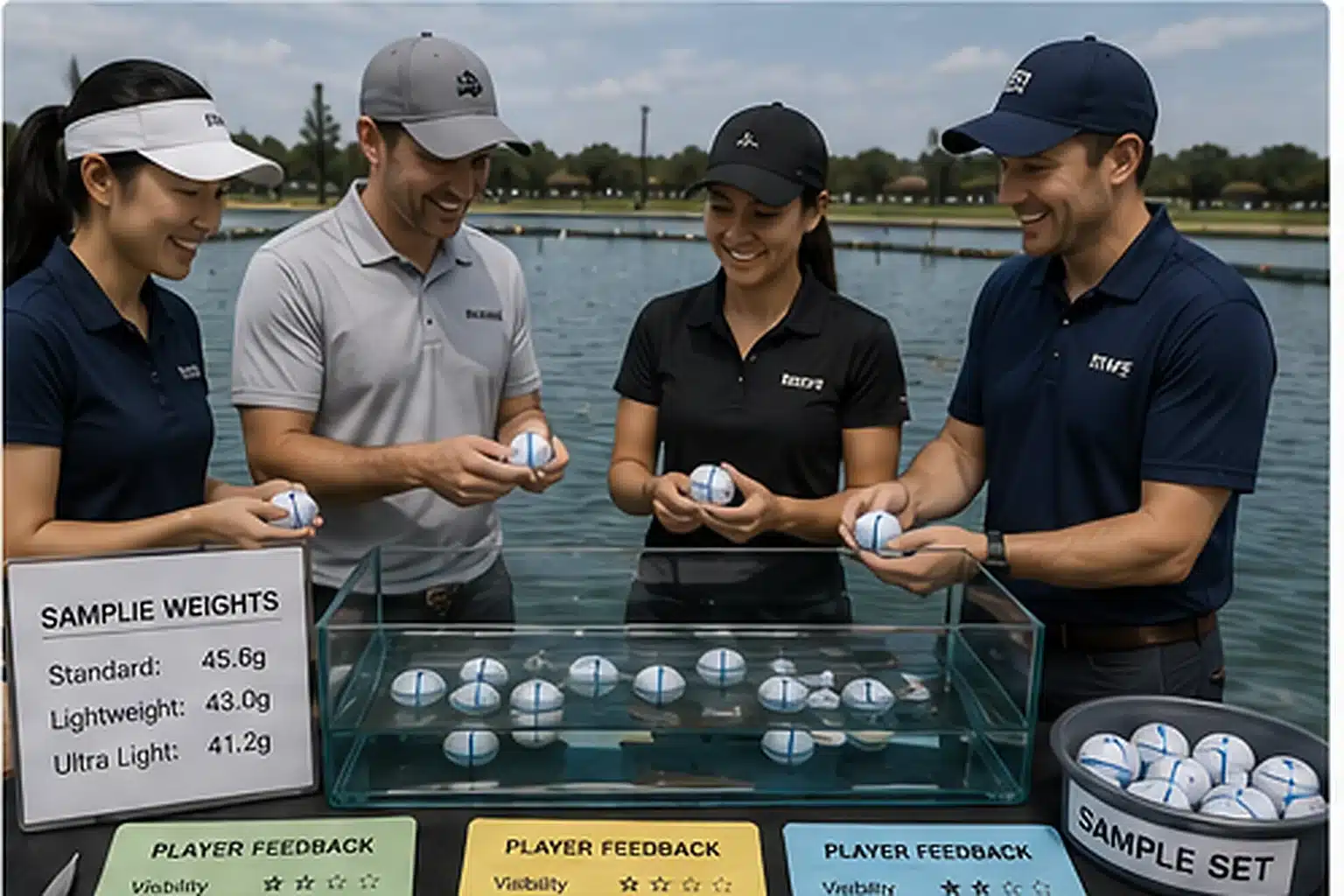 Aqua Range Golf Balls Training aqua range golf balls in water range trial for golf training buyers