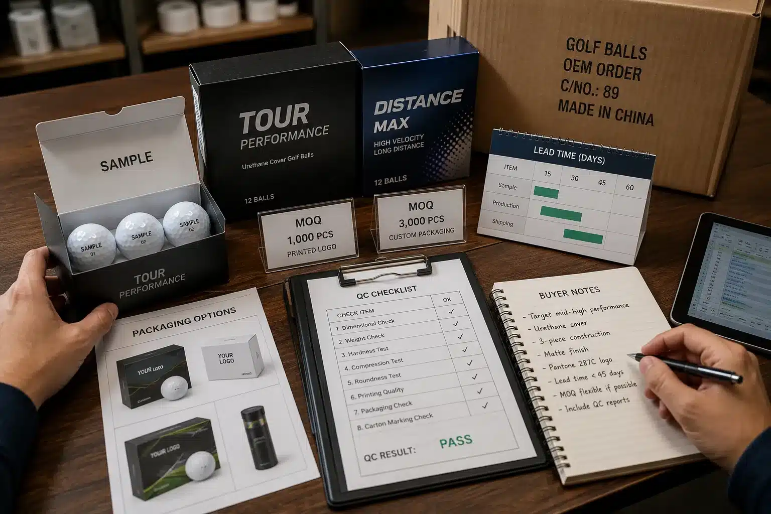 OEM Golf Balls Packaging custom OEM golf balls with packaging samples and quality control checklist