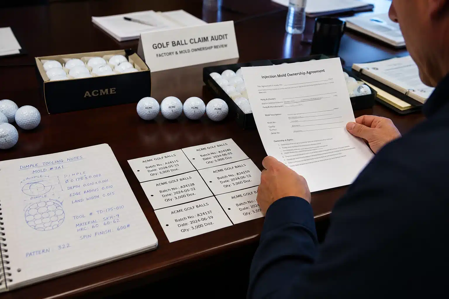 OEM Golf Ball Audit OEM golf balls with mold ownership agreement for factory claim audit